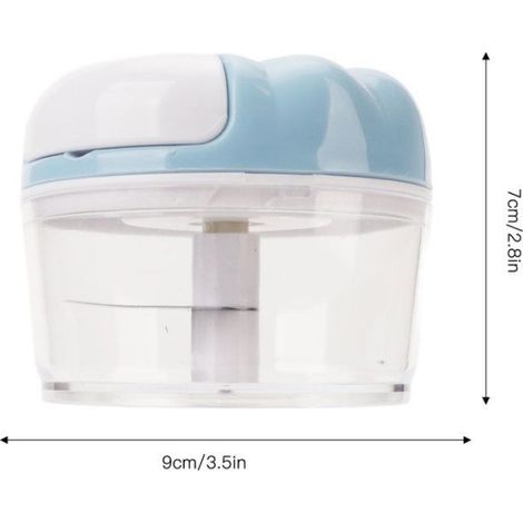 Hachoir Ail - Manuel - Plastique Transparent - Serrage Par Cordon - Pour Cuisine Domestique - 1 Pièce (1/5)