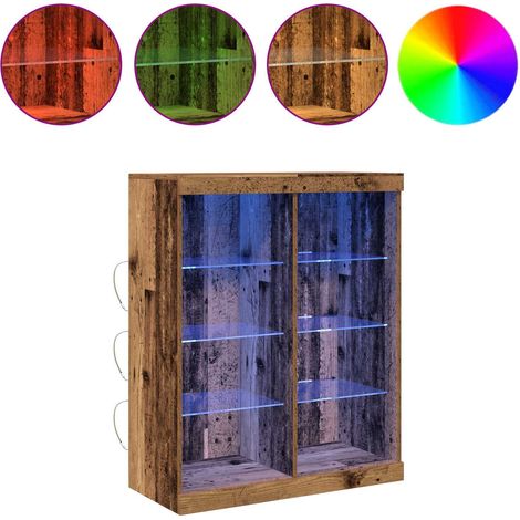 Maison Exclusive - Madia LED Legno antico 81 x 37 x 100 cm Legno ingegnerizzato (1/5)