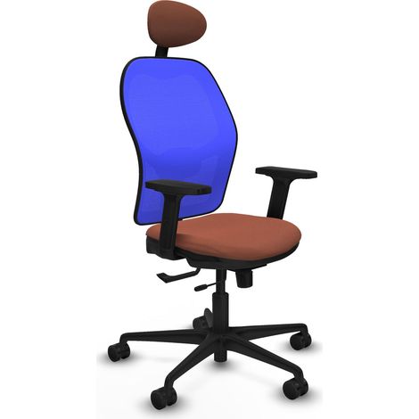 Sedia da ufficio piqueras y crespo Jorquera blu nylon schiuma (1/2)
