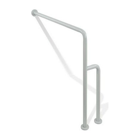 Barra soporte suelo-pared Hewi SERIE 801 B 834mm. H 850 mm. d : 33 mm blanco puro