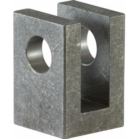 Chape en U Ø 25 pour vérin hydraulique (1/2)