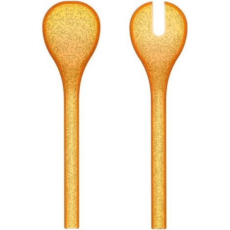 Couverts à salade mandarin Memento Synth en métacrylate