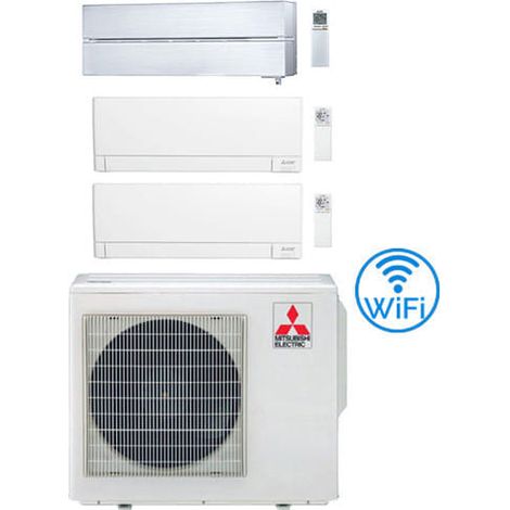 Mitsubishi MSZ-AY + Kirigamine Style Wifi R32 Trial Split Inverter 9000 + 9000 + 12000 BTU Klimaanlage mit E.U. MXZ-3F54VF Klasse A+++/A++