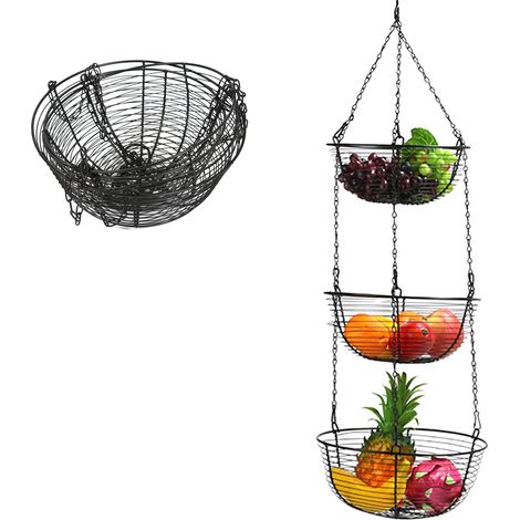 Cesto per frutta, ferro 195, 2510 cm/9,843,94 pollici, 2711,5 cm/10,634,53 pollici, 2913 cm/11,425,12 pollici, 2984 cm/11,4233,07 pollici (1/5)