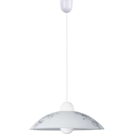 Lámpara colgante de cocina E27 1x60W blanca 1848 Bloomy Rabalux (1/3)