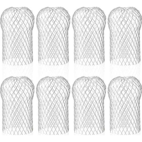 Ulisem8x Aluminium-Dachrinnenfilter, Metall-Dachrinnenschutz für Dachtraufen, 8,8 x 14,5 cm (1/4)