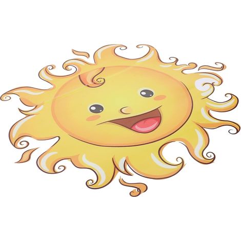 Sticker mural soleil autocollant pour chambre d enfant (1/5)