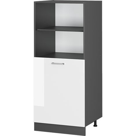 Meuble pour four R-Line, Blanc Haute brillance, 60 cm, Vicco