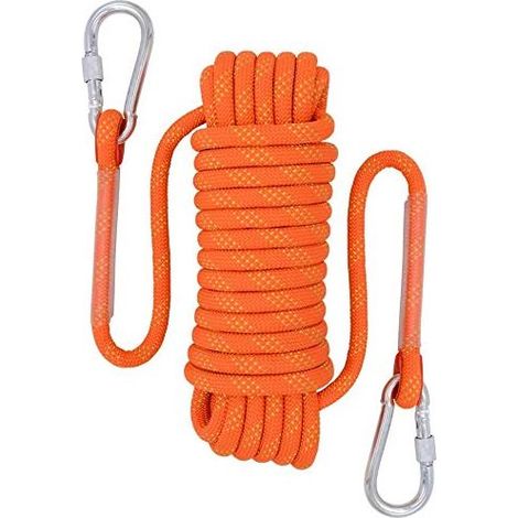 10m Safety Rope, Braided Nylon Safety Rope, Tear-Resistant Mountaineering Rescue Rope, 10mm Diameter Rope for Hiking (1/4)