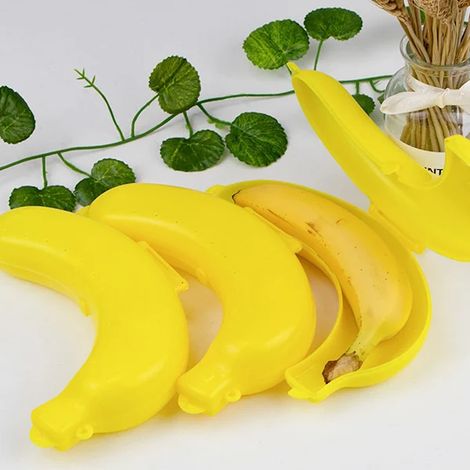 Filiyano-Grand bac à bananes, lot de 2, avec protège-bananes offert, étui à bananes, boîte de protection pour bananes, rangement pour bananes, boîte à (1/5)