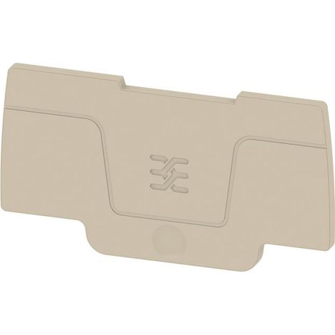 Plaque d'extrémité Weidmuller série ASEP 2C 2.5 à utiliser avec Bloc de jonction 2,5 mm² ( Prix pour Paquet de 20 )