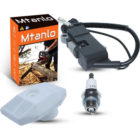 Kit de Bobine d'Allumage et Filtre à Air pour Tronçonneuses Chinoises 4500 5200 5800 52cc 45cc 58cc, Bobine d'Allumage, Filtre à Air, Bougie d'Allumage (1/5)