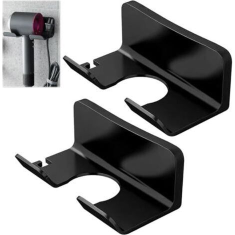 2-teiliger Haartrocknerhalter (ohne Bohren), Haartrocknerhalter, Haartrocknerhalter, selbstklebender Haartrocknerhalter (ohne Bohren), Haartrocknerhalter, Haartrocknerhalter zur Wandmontage (1/5)