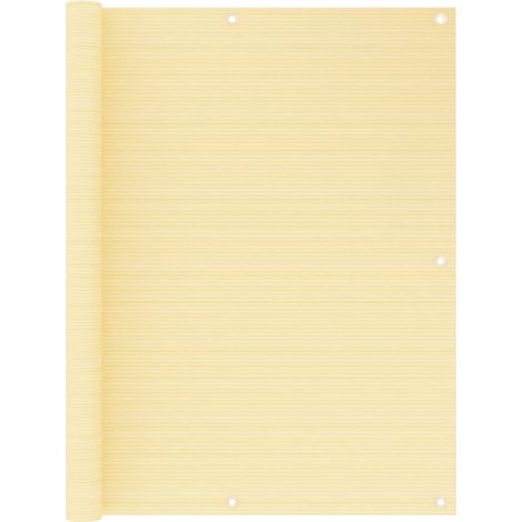 Écran de balcon brise pare vue protection confidentialité 120 x 300 cm PEHD beige
