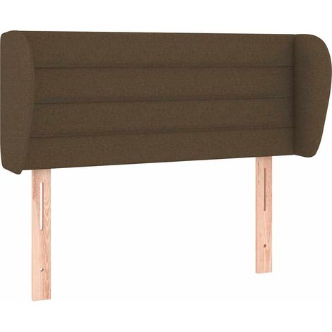 Maison Exclusive - Tête de lit avec oreilles Marron Foncé 83x23x78/88 cm Tissu (1/5)