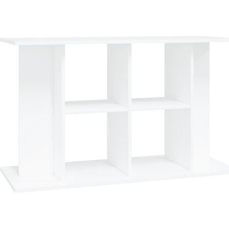 Support pour aquarium  Meuble pour Aquarium blanc 100x40x60 cm bois d'ingénierie CFW30683 (1/5)