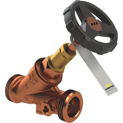 Kemper Kombi-Rückflussverhinderer mit Entleerstopfen G 1/4", DN 25 AG, PN 10, Rotguss, Figur 145 2G