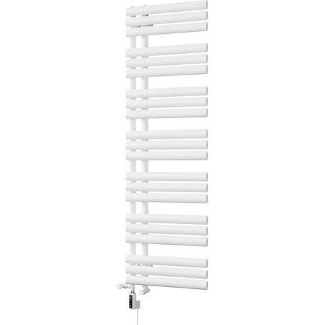 Percival - White Dual Fuel Towel Rail H1592mm x W500mm Thermostatic WIFI (1/3)