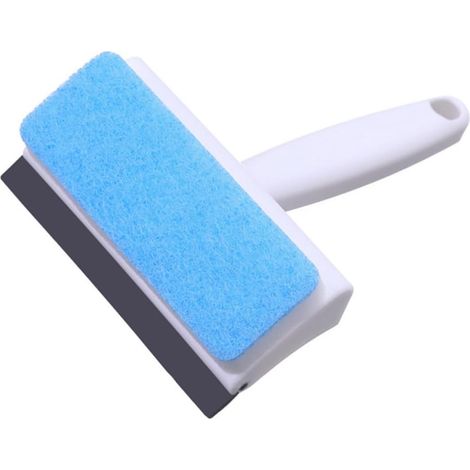 4 Pièces Laveur de Vitres Essuie vitres Double Face, Tissu PP Caoutchouc Éponge, Blanc, pour Fenêtres et Miroirs, Tâches Ménagères (1/5)