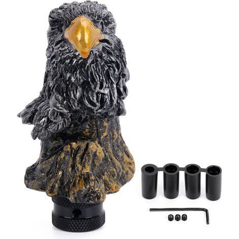 Car modification parts: Eagle gear shift knob, resin gearbox shift knob, white eagle gear shift lever head - C type (1/4)