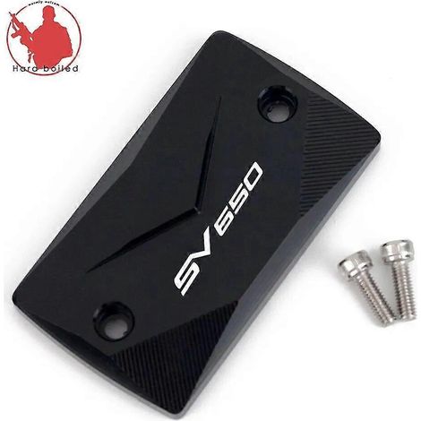 Für Suzuki SV650, SV 650 S, SV650S (1999–2017, 2018, 2019, 2020): Bremsflüssigkeitsbehälterdeckel aus Aluminium – schwarz