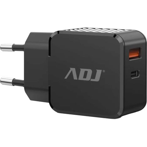 CARICA BATTERIA CASA 2P USB 30W BK 1PORTA FAST CHARGE+1PORTA PD TYPE C