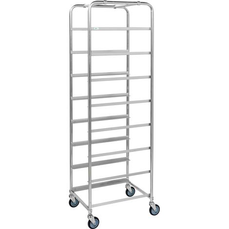Kongamek Kistenwagen 460x590x1880mm verzinkt mit 8 Böden ohne Bremse