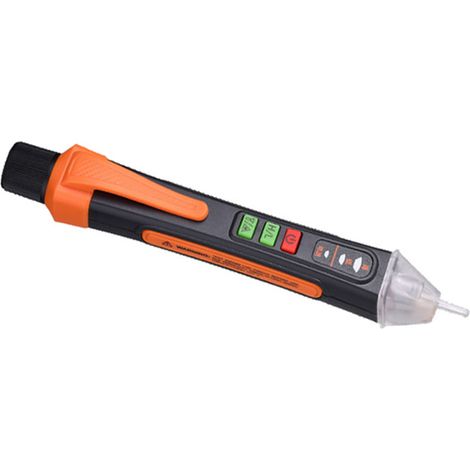 (Exclusivité Asie du Sud-Est) Stylo testeur sans contact intelligent T02A, stylo testeur à induction, stylo testeur domestique, outil électrique de détection de rupture de fil neutre/phase (vendu sans (1/5)