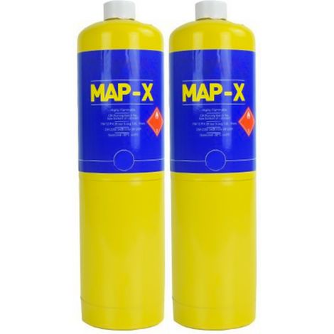 Dapetz ® Mapp Pro Propane Gas Canister Cartridge Disposable Cylinder Bottle for Blow Torch Tools Plumbing Canisters for Plumbers Soldering Torch Mechanics Burns 20% Hotter Than Propane (Pack of 2) (1/5)