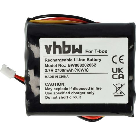 vhbw Akku Ersatz für tonies 50AA5S für Hörspielbox Toniebox Tonie Box Kreativ (2700 mAh, 3,7 V, Li-Ion)
