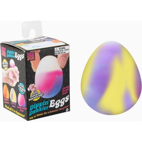 NeeDoh Snowball Squeeze Toy - Un giocattolo a forma di palla di neve da spremere, ideale per alleviare lo stress. (1/5)