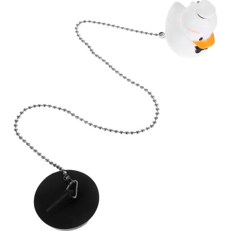 Bouchon de lavabo - PVC - forme canard - pour salle de bain (1/5)