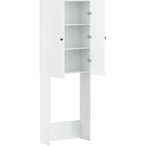 Maison Exclusive - Mobile Bagno ALKMAAR Bianco Lucido 66 x 25,5 x 190 cm (1/5)