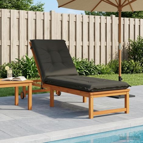 Cuscino per Lettino GEMERT 100% Poliestere Antracite vidaXL (1/5)