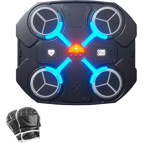 Caméra de boxe intelligente Bluetooth avec musique, cible de fitness et lumière d'entraînement pour enfants, mur de combat pour sports d'intérieur (1/5)