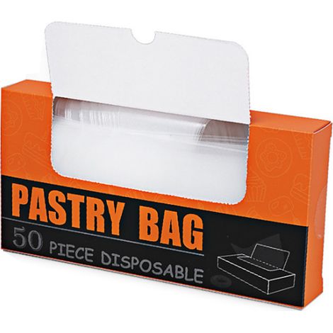 Poches à douille jetables en PE, ustensiles de pâtisserie, poches à douille pour gâteaux et chocolat au lait, 50 poches par paquet (1/3)