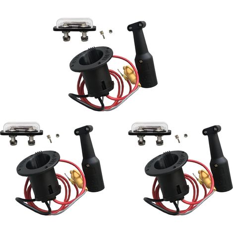 3X Prise de Cordon de Chargeur 48V et Prise de Chargeur pour Voiturettes de Golf Club Car Precedent 2000 Up, 101828901, 101802101, 103375501 (1/4)