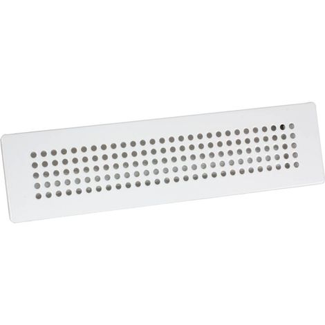Gitter für Luftanschlusskasten Rundloch Weiß Wand Decke 305 mm x 57 mm