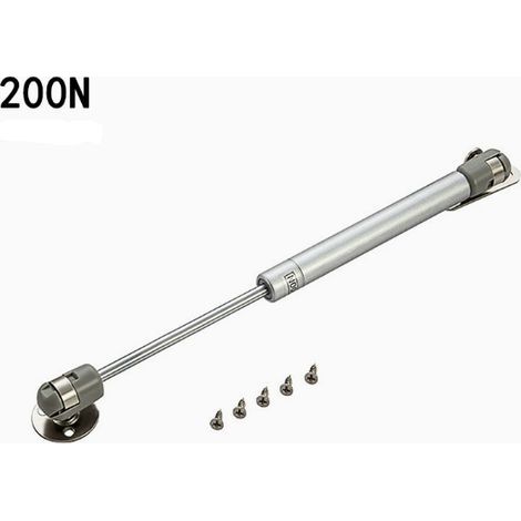 2PCS 200N Vérin à Gaz Vérins Meuble Hydraulique Ressort Amortisseurs à Gaz Bras Pneumatique pour Levage de Porte Armoire Meuble Cuisine Placard (1/5)
