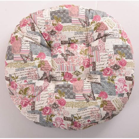 x Coussin de chaise rond rembourré pour cuisine, jardin, salle à manger (1/3)