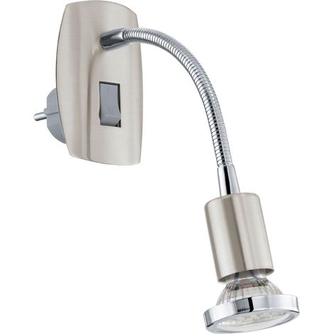 Lampe prise LED Mini avec bras flexible, spot orientable avec (1/5)