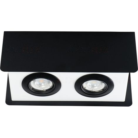 Faretto soffitto Kanlux TORIM 2 luci GU10 bianco/nero (1/3)