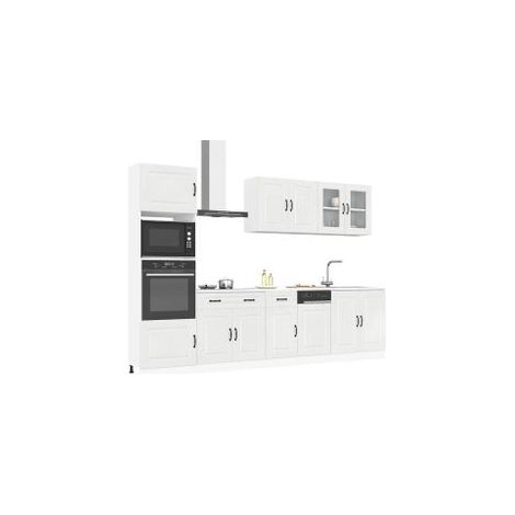 Ensemble d'armoires de cuisine 7 pcs Kalmar bois d'ingénierie (1/5)