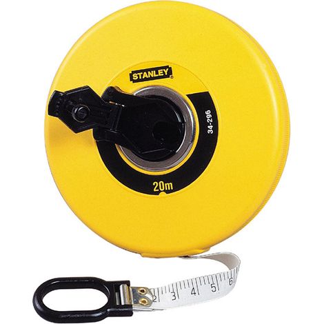 Stanley 0-34-296 Closed Case Fibreglass Long Tape 20m STA034296