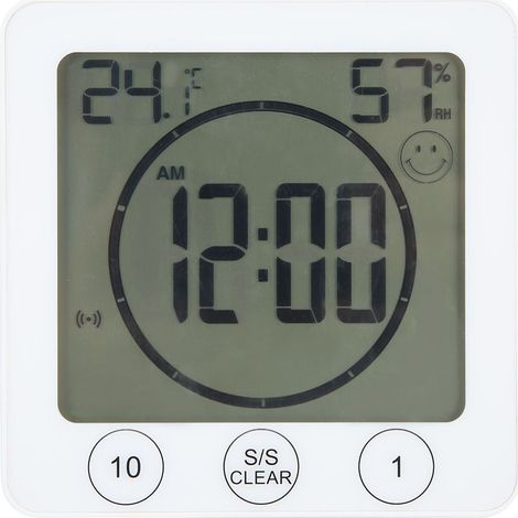 Orologio digitale multifunzione – termometro/igrometro – per interni – cucina/bagno/casa