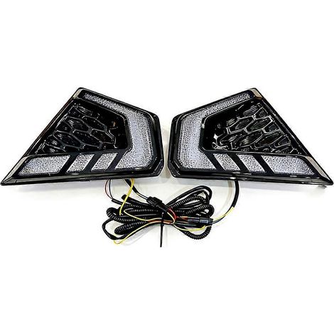 LED-Tagfahrlicht für Toyota Hilux Travo 2026, weißes Tagfahrlicht, gelbe Blinker, Nebelscheinwerferzubehör (1/5)