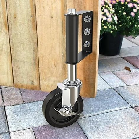 Heavy Duty Gate Wheel 100mm Spring Casters Swivel Casters Gate Wheel (1/5)