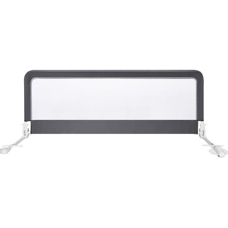 Sponda per Letto Barriera Letto Bimbi, Paracolpi Altezza Regolabile, Barriera di Sicurezza Protezione Letto, Traspirante e Pieghevole,150 x 55 cm (Grigio) (1/5)