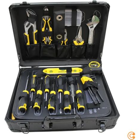 [NEUWERTIG] B-Ware Stanley Werkzeugset Set Werkzeugkoffer 142 Teilig Zangen Schraubendreher Schwarz