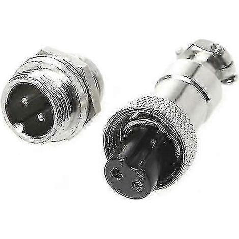 Connecteurs métalliques mâles/femelles 12 mm à 2/3/4/5/6 broches pour panneaux de câbles aéronautiques Gx12 2PIN (1/5)